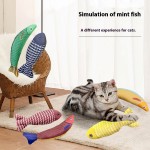 猫薄荷鱼玩具供应商-人造麻布幼猫训练
