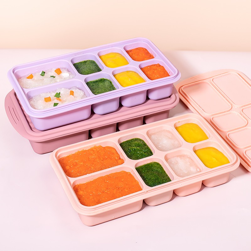Baby Food Tray Supplier - Platinum Silicone Freezer Purees