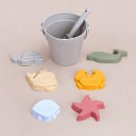 沙滩玩具供应商-硅胶桶铲6模具