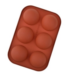 硅胶模具供应商-6腔球形烘焙模