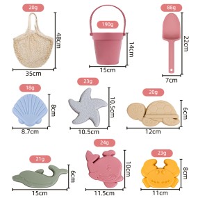 Beach Toys Supplier - Silicone Bucket Shovel 6 Molds