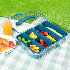 Snack Box Supplier - Handle Divider Tray PP Material