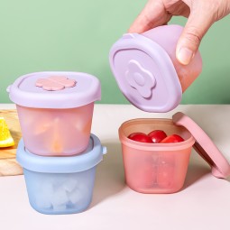 婴儿零食盒厂家-盖印花设计食品碗