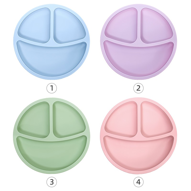 Baby Feeding Set Factory - Divided Plate Suction Design