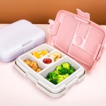 午餐盒套装厂家-塑料微波便当盒