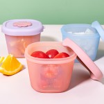 婴儿零食盒厂家-盖印花设计食品碗