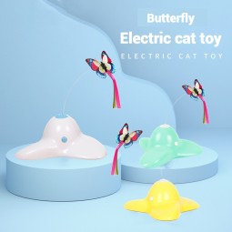 自动猫玩具生产商-电动旋转蝴蝶