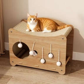 Cat Bed Manufacturer - OEM Double Wooden Elevated