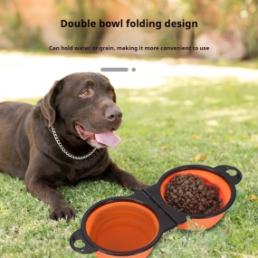 Pet Water Bowl Factory - OEM 400ml Collapsible Travel