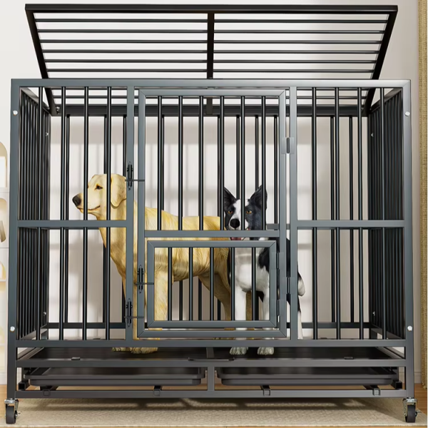 便携狗笼生产商-可锁金属犬舍