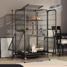 猫笼生产商-室内豪华金属犬舍