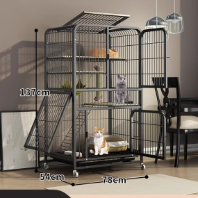 猫笼生产商-室内豪华金属犬舍