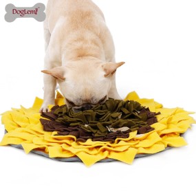 Pet Snuffle Mat Supplier - Luxury Sunflower Design Fleece
