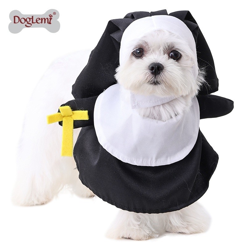 Dog Clothes Manufacturer - Nun Dress Up Fashionable Girl