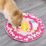 嗅闻毯供应商-圆形设计舔食嗅闻