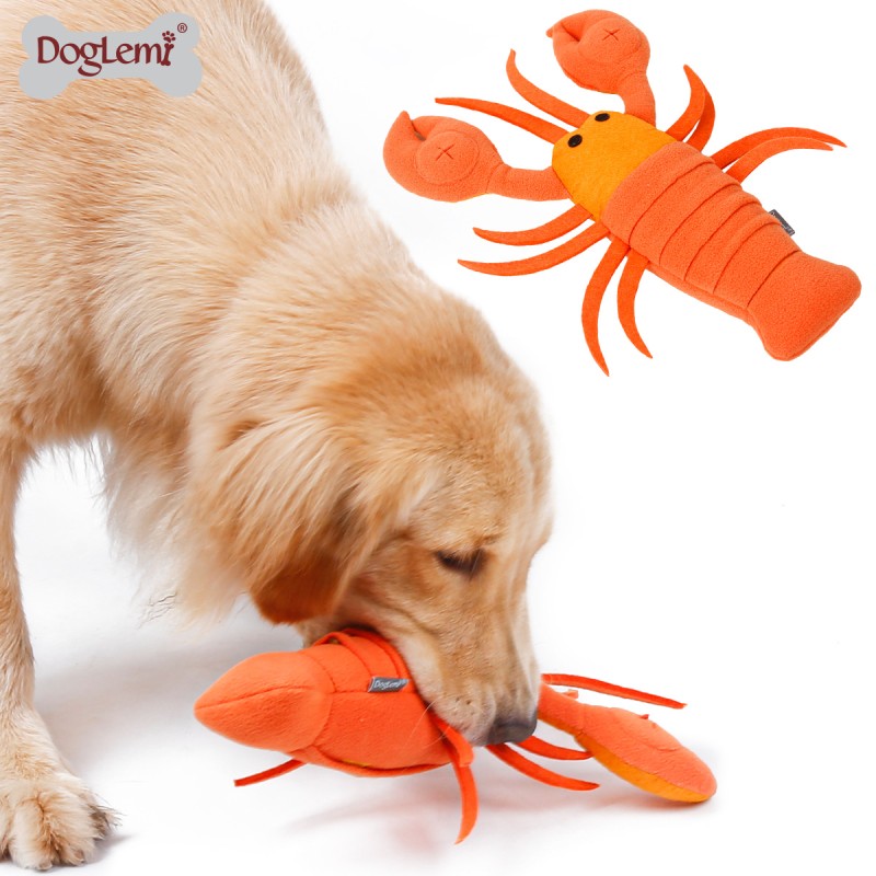 Dog Snuffle Toy Manufacturer - Lobster Design Nylon Washable