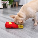 狗嗅闻玩具厂家-薯条造型毛毡益智训练