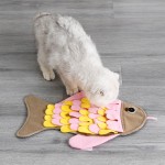 猫嗅闻垫厂家-鱼形可洗缓食
