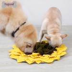 宠物嗅闻垫供应商-奢华向日葵设计绒布