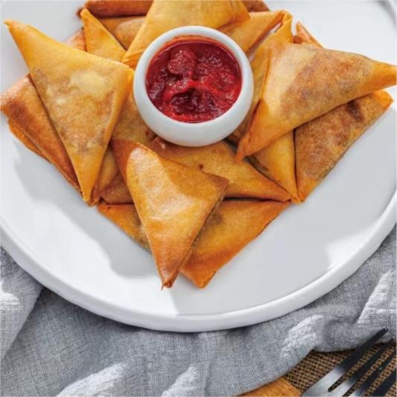 IQF Frozen Samosa Manufacturer - Halal Chinese Snack Wholesale Fried Food