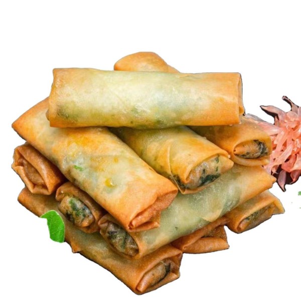 Frozen Spring Rolls Factory - Vegetarian Crispy Box Packaging Chinese Snacks
