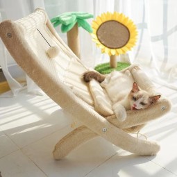 猫抓板厂家-通用木质爬架