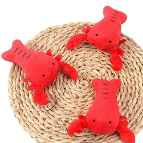 Pet Plush Toy Factory - OEM Soft Lobster Shape Squeaky