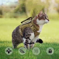 猫胸背带厂家-可调棉质胸带