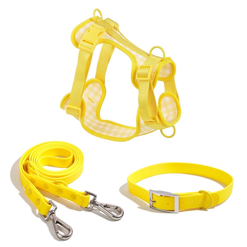 Pet Harness Set Manufacturer - OEM Solid Color Polyester Nylon
