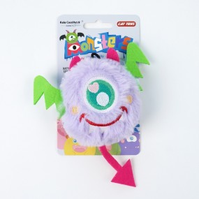 猫毛绒玩具生产商-发声刺绣魔鬼