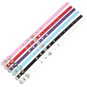 Pet Collar Manufacturer - OEM PU Leather Diamond Luxury