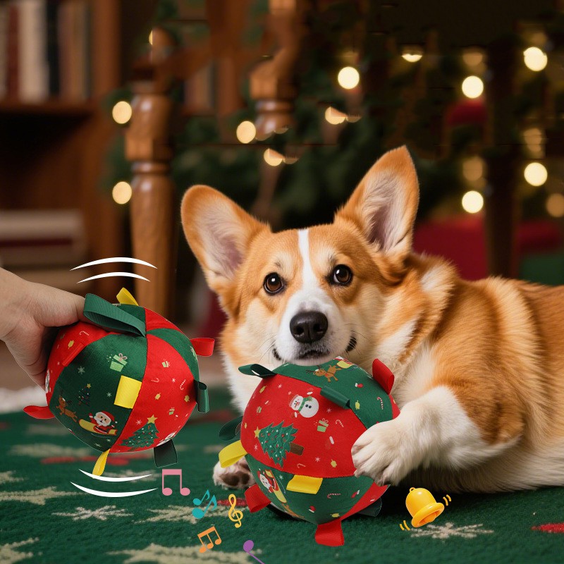 Christmas Pet Toy Factory - OEM Squeaky Built-In Bell Plush