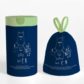 Pet Poop Bag Wholesale - OEM Drawstring Tear Free Thick