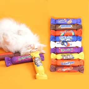 猫薄荷玩具生产商-糖果造型发声磨牙