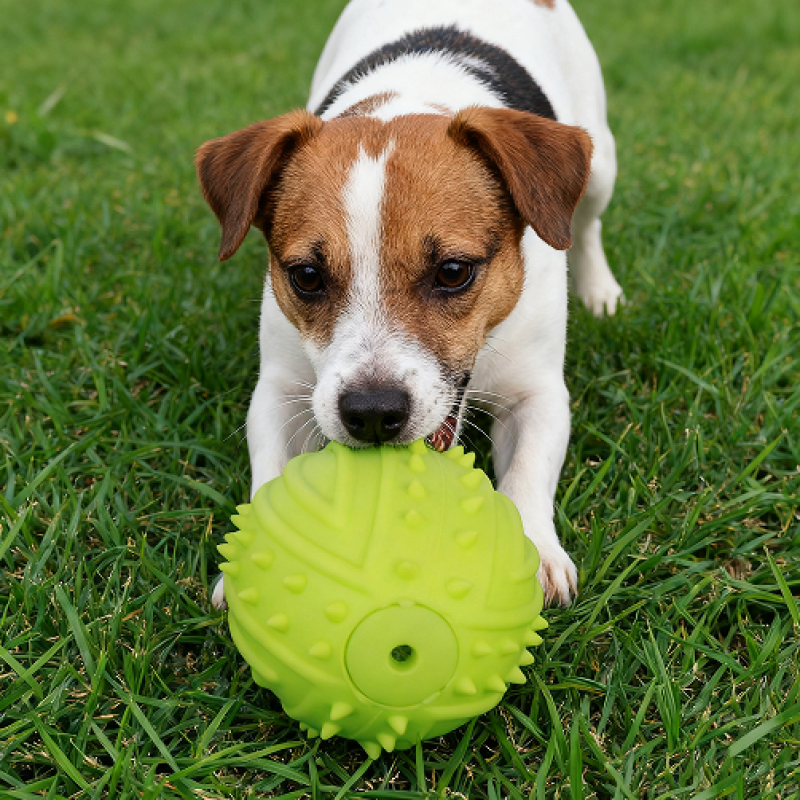 Pet Rugby Toy Manufacturer - OEM TPR Bright Colors Squeaky