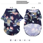 宠物夹克厂家-菠萝印花海滩款