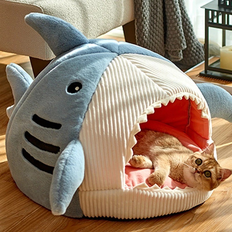 Pet Sleeping Nest Manufacturer - Shark Shaped Soft Cute