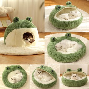 Pet Bed Manufacturer - Cartoon Winter Warmth Portable House