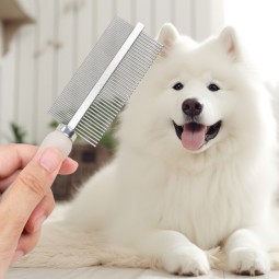 宠物除毛器供应商-实木手柄梳