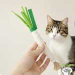 猫咬胶玩具供应商-毛毡仿真葱逗猫