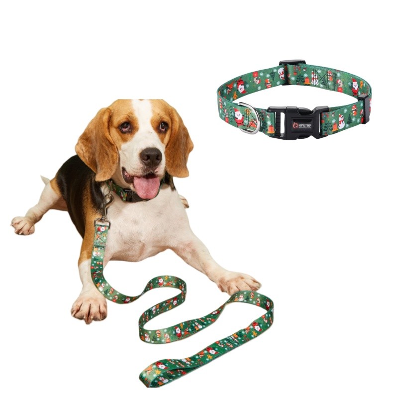 Dog Training Collar Supplier - Customizable Polyester Christmas