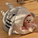 Pet Sleeping Nest Manufacturer - Shark Shaped Soft Cute