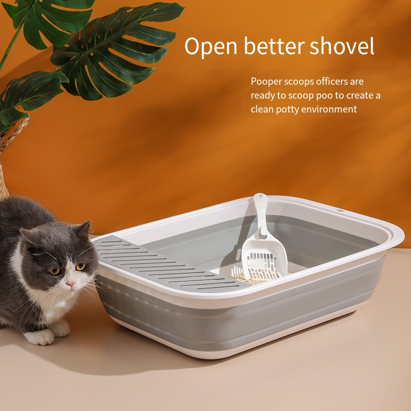 Portable Litter Box Supplier - Foldable PP Material Easy Clean