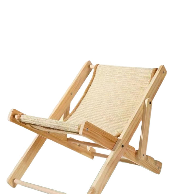 Sisal Cat Bed Factory - Geometric Wooden Table Furniture