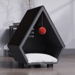 多功能猫屋供应商-三合一可拆毛毡床