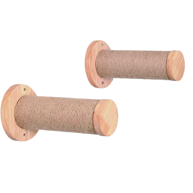 Cat Climbing Wall Supplier - Wall Mounted Wooden Sisal Jute