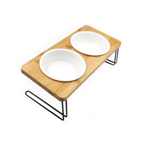 Elevated Pet Bowl Factory - 5L Bamboo Stainless Steel