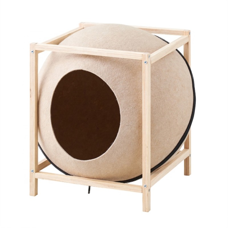 Pet Kennel Supplier - Wool Handmade Felt Cave