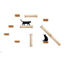 猫墙家具厂家-木质抓柱攀爬