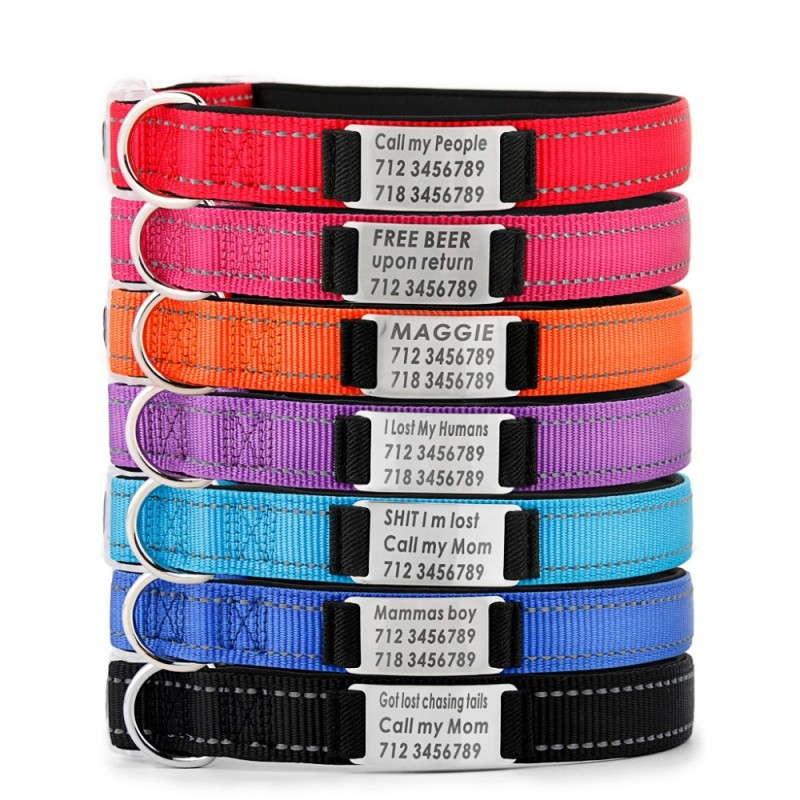 Dog Collar Factory - OEM Reflective Engraved Name Plate